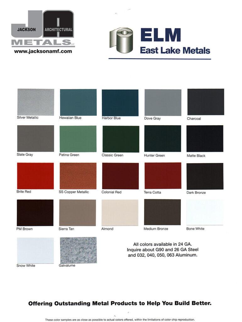 ELM Color Chart - Jackson AMF